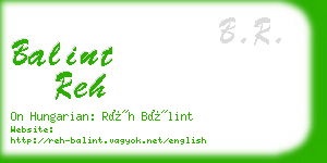 balint reh business card